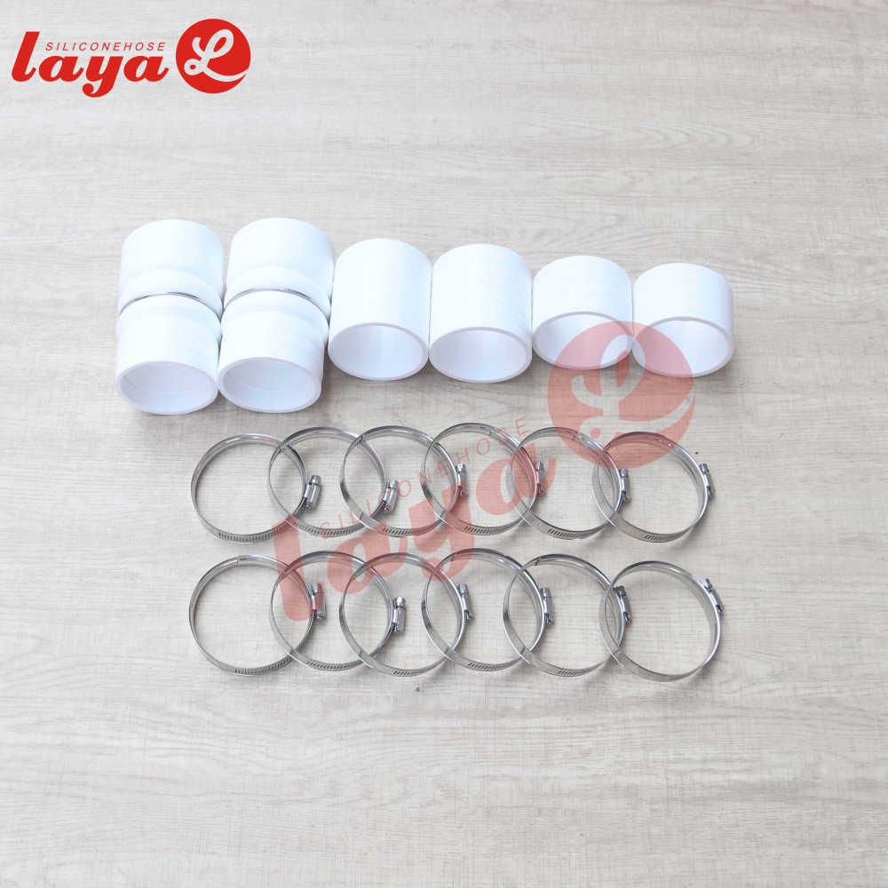 Ford 7.3L Powerstroke 5 Ply Silicon CAC Intercooler Boot Kit For 1999.5-2003