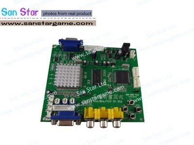 CGA TO VGA Video Converter Board - RGB to VGA (1 VGA output)Video Board