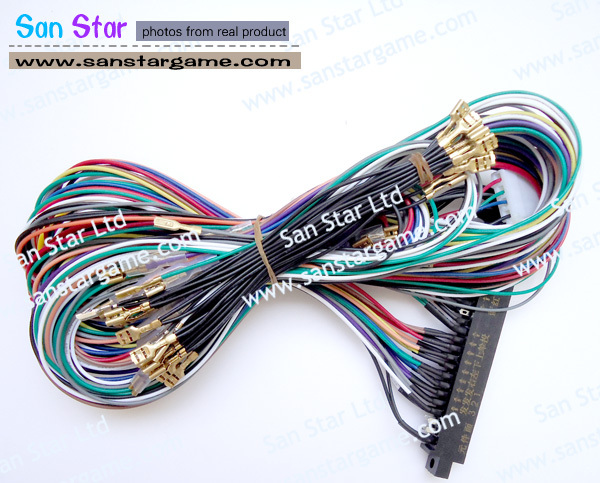 Classic 60 In 1 DIY Arcade Bundles Kits Parts With Power Supply Jamma Harness Joystick Push Button&nbsp; Arcade Game Machine Parts