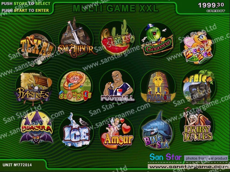 Casino Multi 15 In 1 with 50-80 Percentage With Two Screen