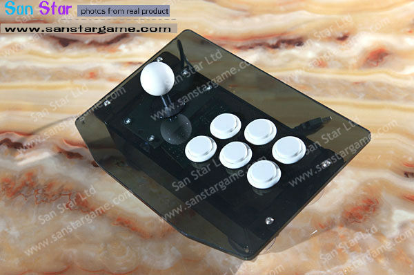 USB Connect Mini Single Player With 6 Button Arcade Fighting Stick