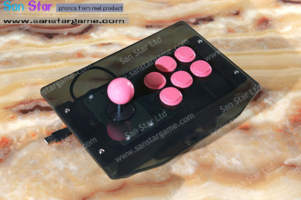 USB Connect Mini Single Player With 6 Button Arcade Fighting Stick
