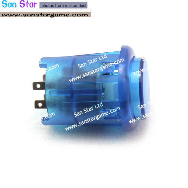 24mm Transparency White Illuminated button With Built-in Microswitch