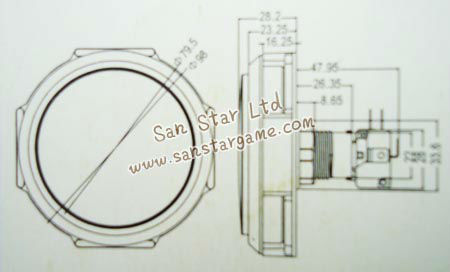 100mm Diameter Flat Illuminated Push Button