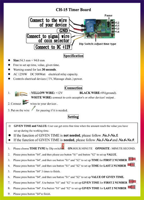 Time Control  Pcb Timer Board