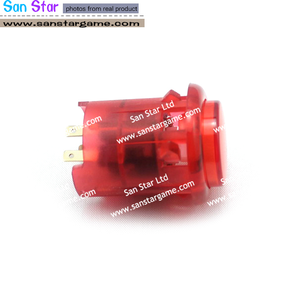 24mm Transparency White Illuminated button With Built-in Microswitch