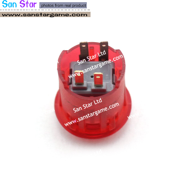 24mm Transparency White Illuminated button With Built-in Microswitch
