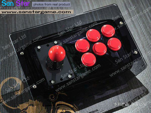 USB Connect Mini Single Player With 6 Button Arcade Fighting Stick