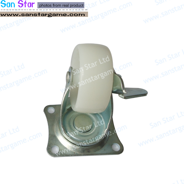 2 inch diameter foot wheel with brake