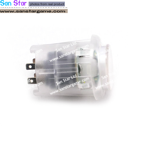 24mm Transparency White Illuminated button With Built-in Microswitch