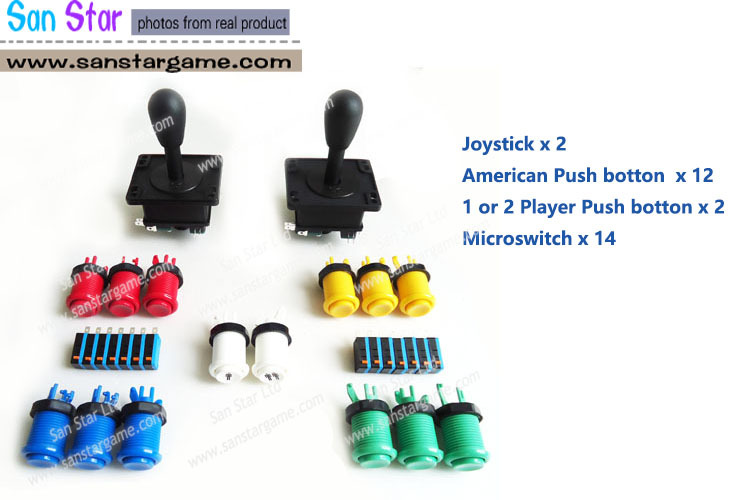 DIY Arcade Machine Bundles With Joystick, Push button, Microswitch
