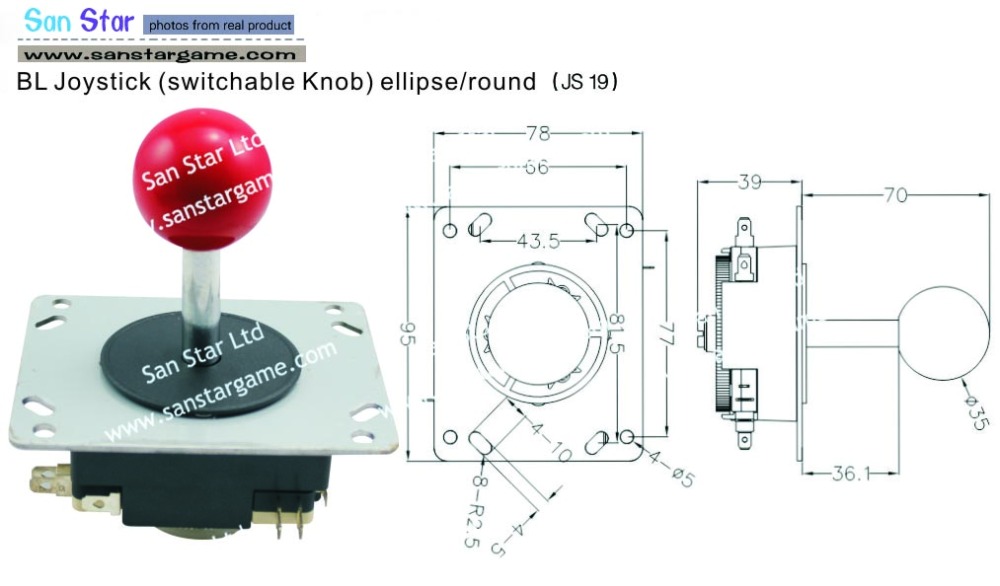 DIY Arcade parts Bundles With Joystick+Player button+American style button+Microswitch for button