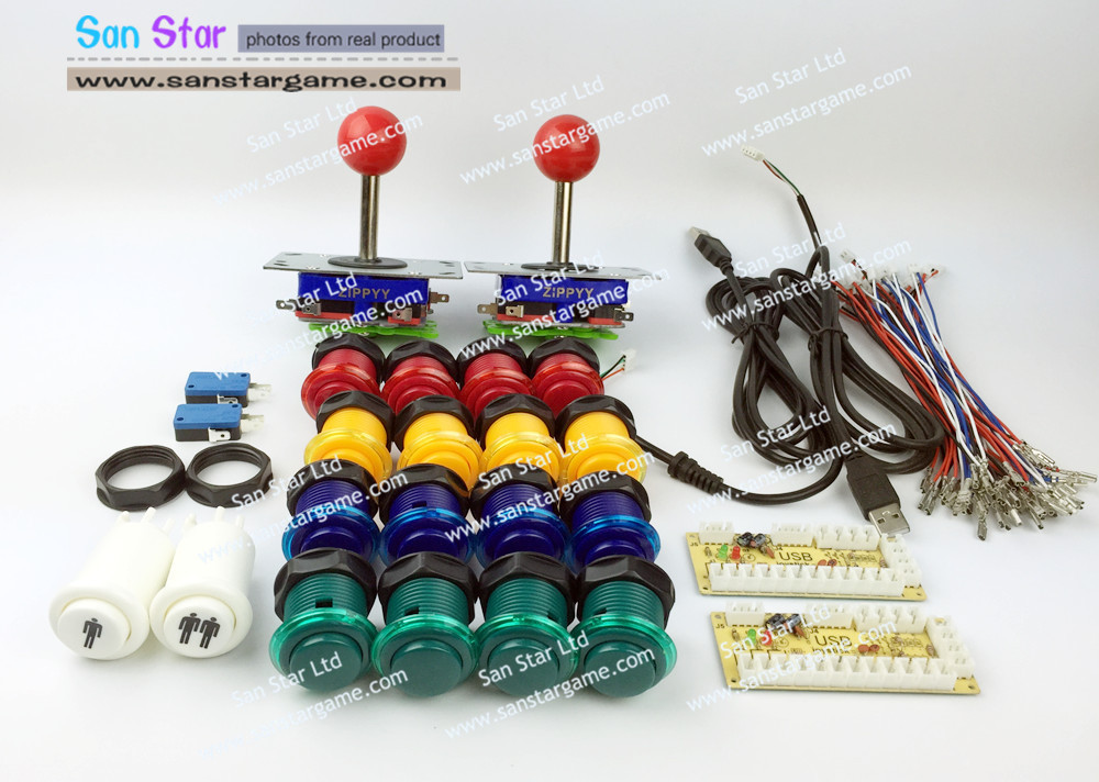 DIY Arcade parts Bundles With Arcade Controller+ Joystick+Push button+Microswitch for button