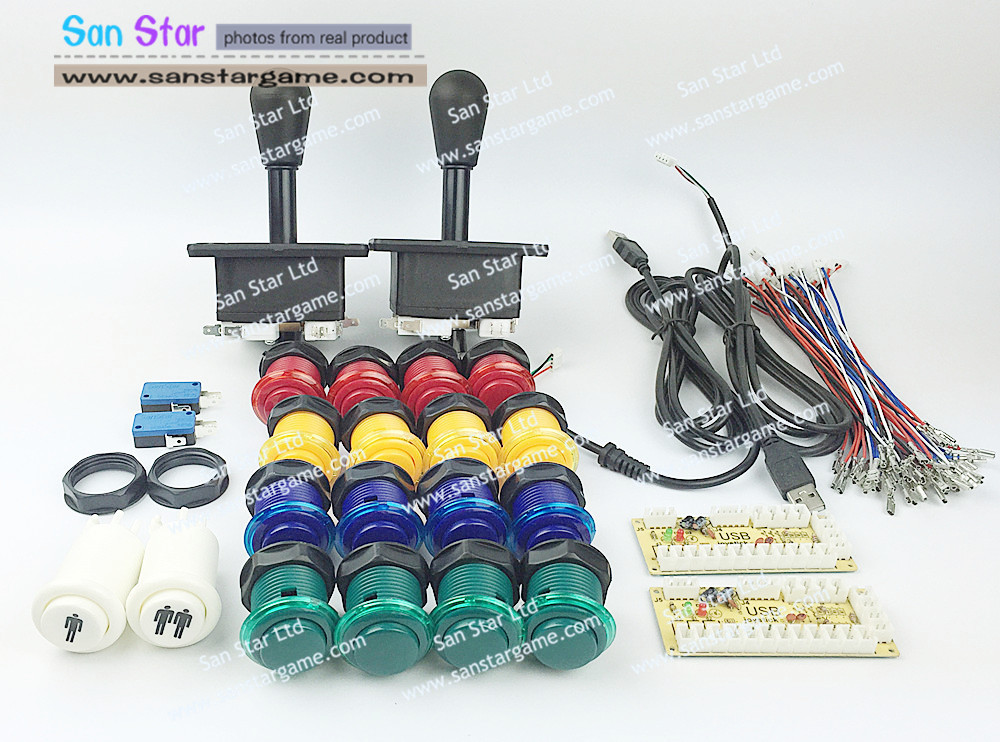 DIY Arcade parts Bundles With Arcade Controller+Joystick+Push button+Microswitch