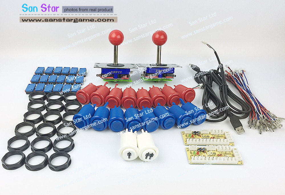 DIY Arcade parts Bundles With Arcade Controller+Joystick+Player button+American style button+Microswitch for button