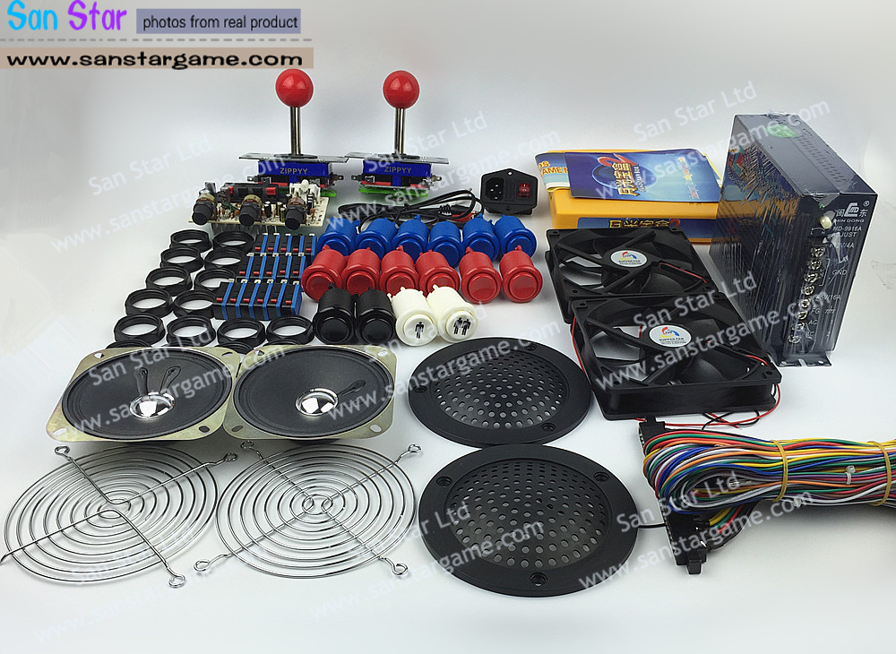 DIY Arcade parts Bundles With PANDORA BOX 2+ Joystick+Push button+Microswitch+Power Supply