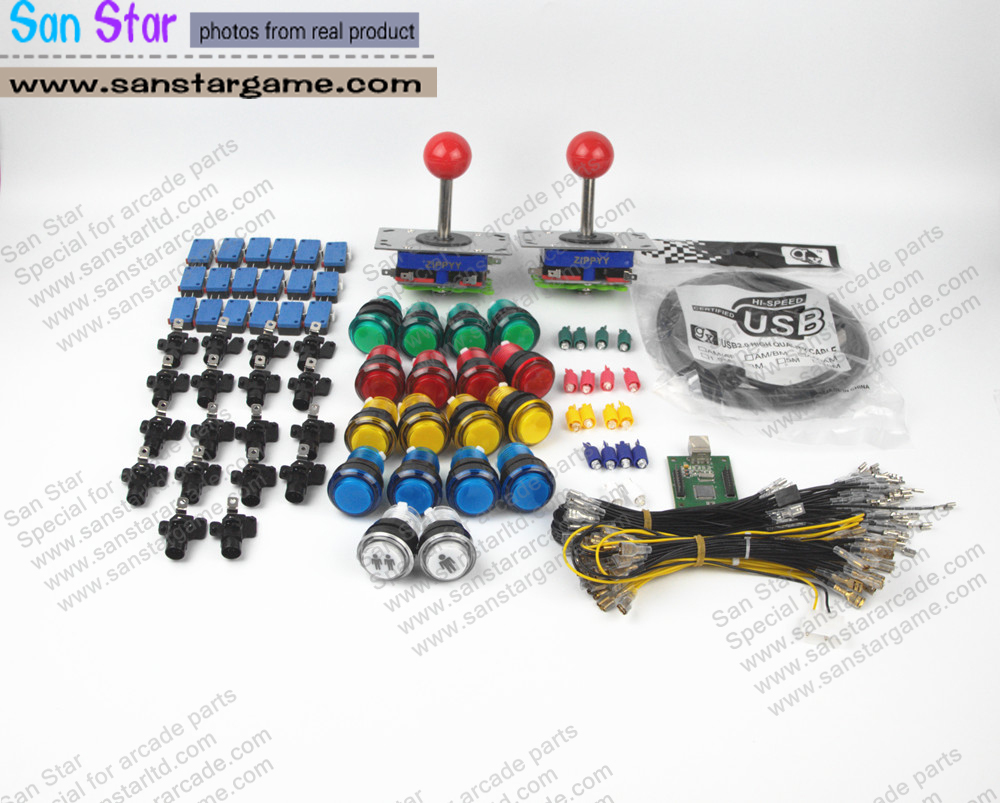 New Arrival DIY Arcade parts Bundles With Arcade Controller&Joystick&Push button&Microswitch