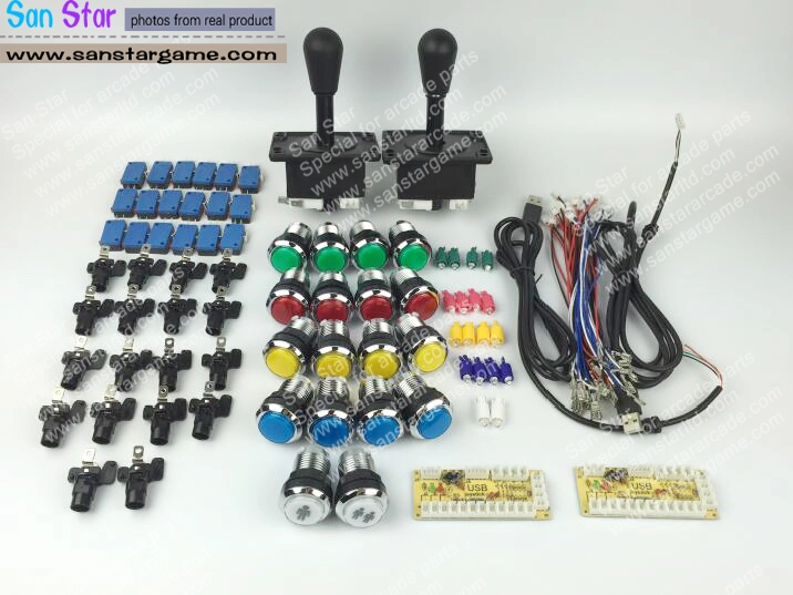 DIY Kits With USB TO Joystick/Joystick/Illuminated Button/Microswitch For Button