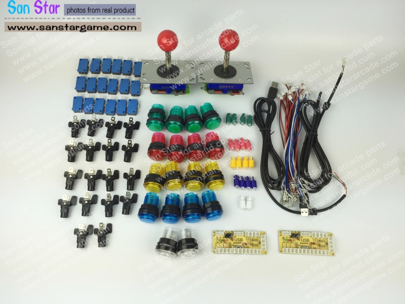 High Quality DIY Kits With Arcade Controller+ Joystick+Illuminated  button+Microswitch For Button