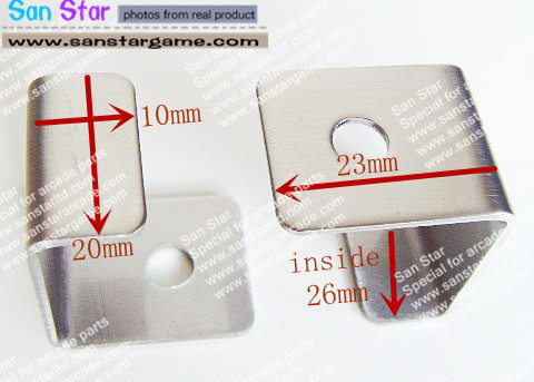 8 Pcs Of Black Color Glass Clip For Table Top Cocktail Machine