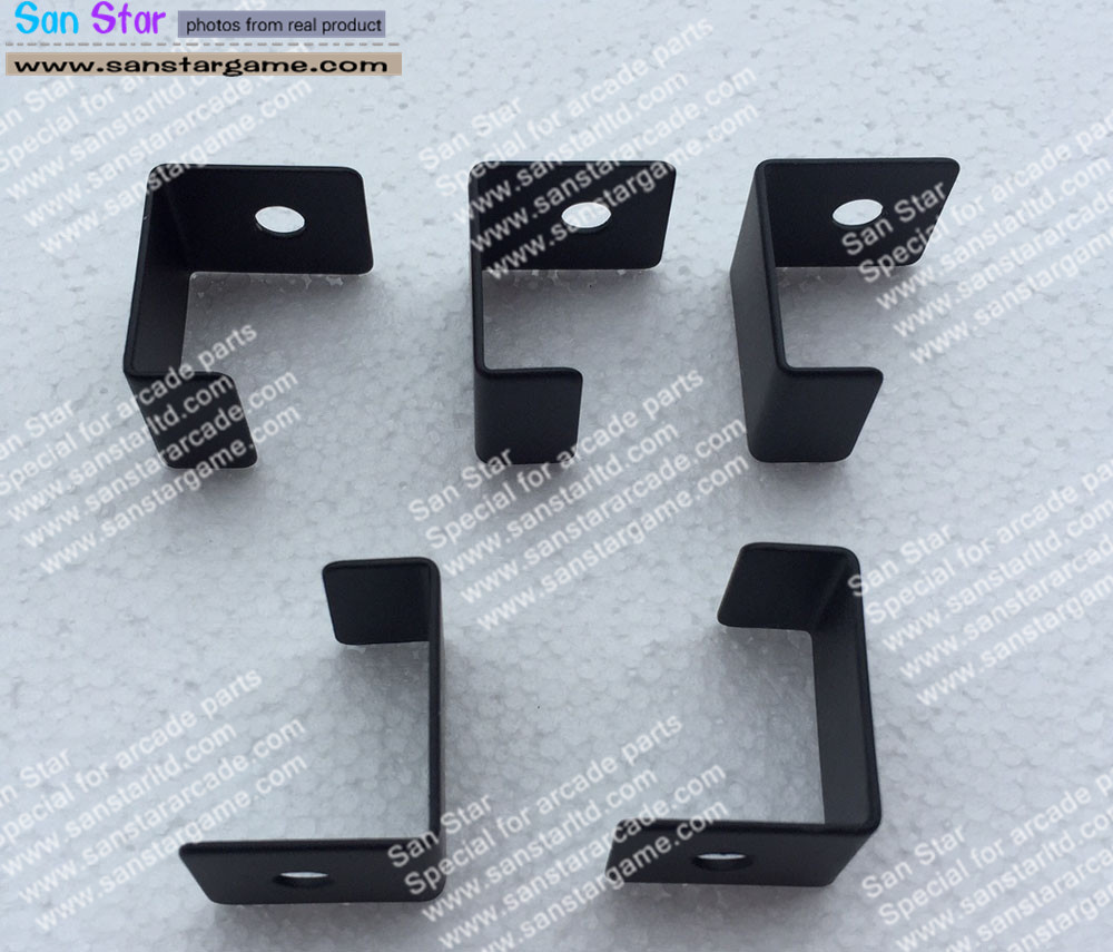 8 Pcs Of Black Color Glass Clip For Table Top Cocktail Machine