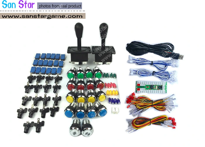 DIY Kits With LED Arcade Controller /Joystick/Illuminated button/Microswitch For Button