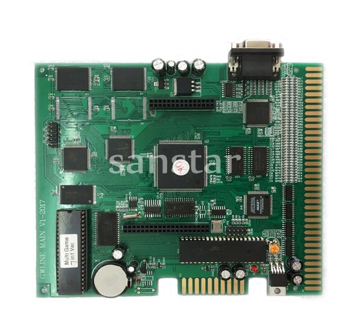 New Mega 7 In 1 with Friut party  percentage 60-94%  every2%  Casino Game Pcb For Slot Machine Gambling Machine