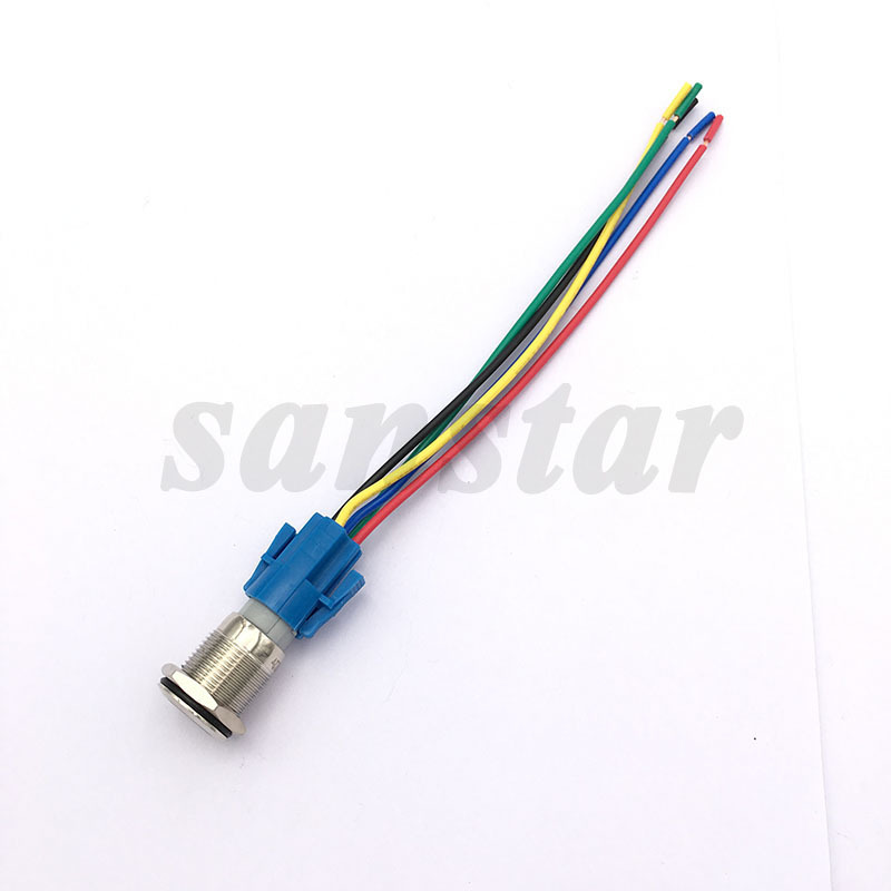 LED Self Reset Switch Button-1 With Connect wire water proof,self reset