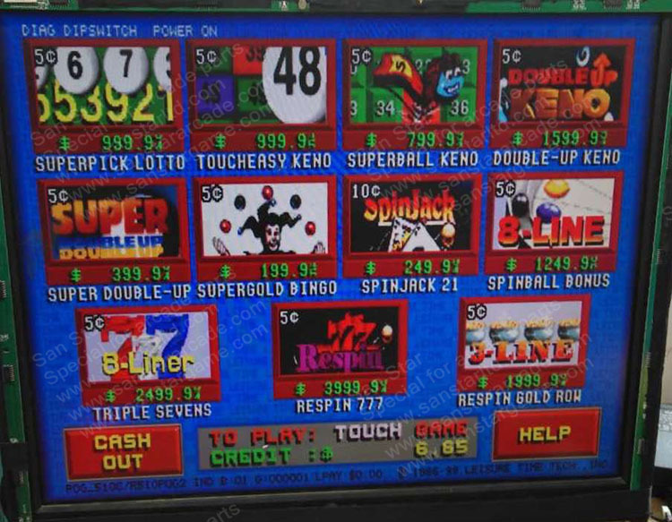 Pot of Gold / POG510 / POG580 / POG595 / LED display Casino PCB for slot machine