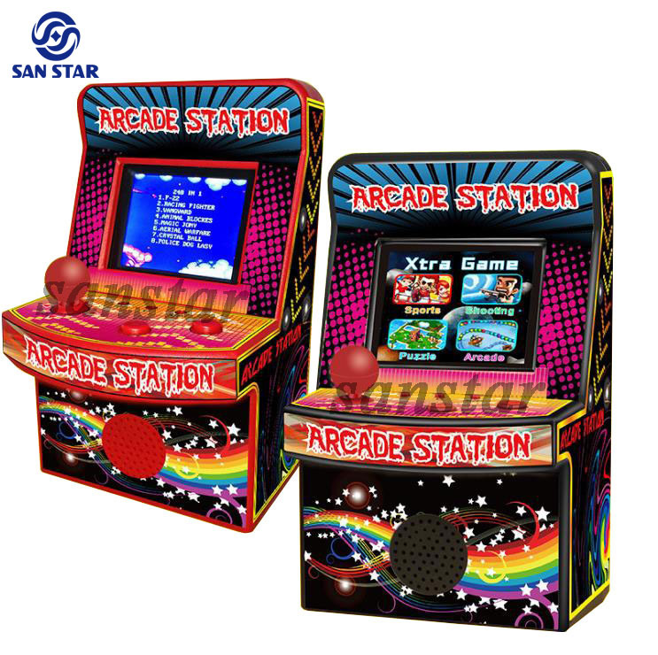 1 player mini arcade Station 2.5 inch with 240 Games