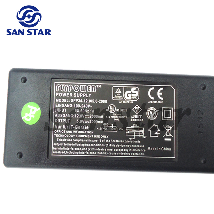 Two Switch Two connect power adaptor  With switch ,IDE and SATA connect,2A