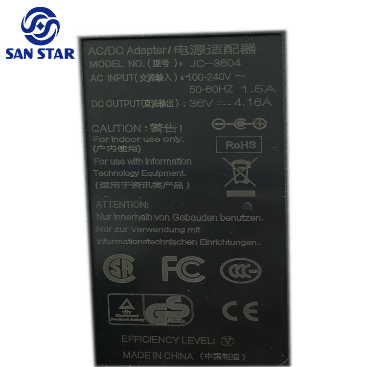 150W 36V 4.16A Power Adaptor