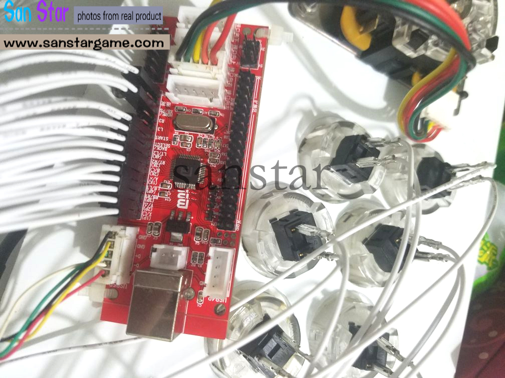 Arcade Controller  can work for Pi  PC/PS3/Switch mode Android Raspberry PI
