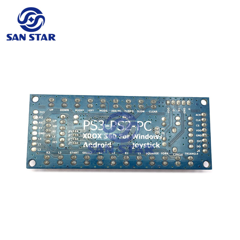 5 IN 1 Zero Delay USB to Joystick Controller Can Work With PS3/PS2/PC/Xbox 360 for windows/Android