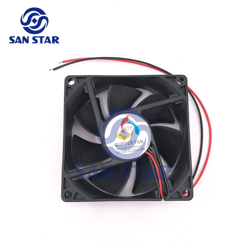 12V 8x8cm plastic Cooler Fans