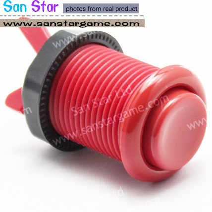 Classic Arcade Button With Concave Plunger Arcade Push Buttons Standard American Style Arcade Push Button MicroSwitch Buttons