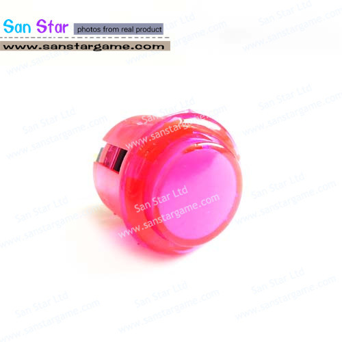 transparent colour mounting hole 24mm Arcade Button build-in microswitch,