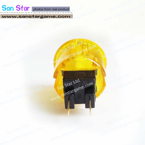 transparent colour mounting hole 24mm Arcade Button build-in microswitch,