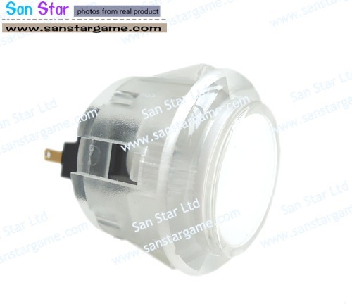transparence colour Arcade  button build-in microswitch, mounting hole 28mm