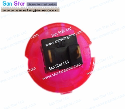 transparence colour Arcade  button build-in microswitch, mounting hole 28mm