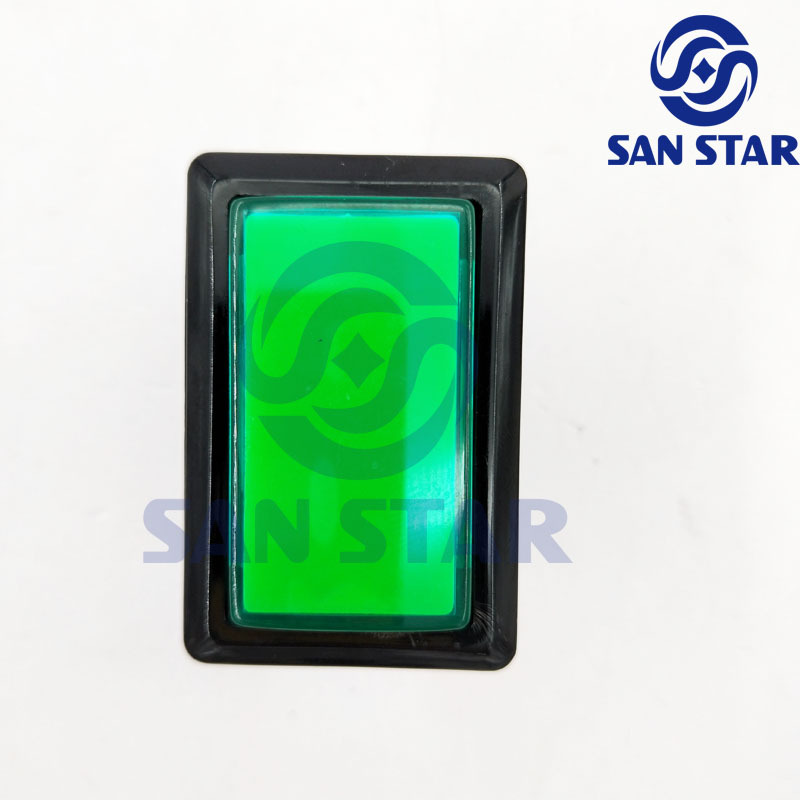 Rectangle Illuminated Arcade Button