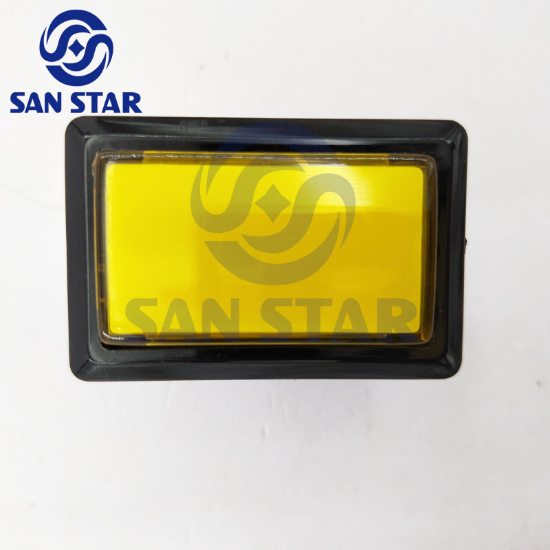 Rectangle Illuminated Arcade Button