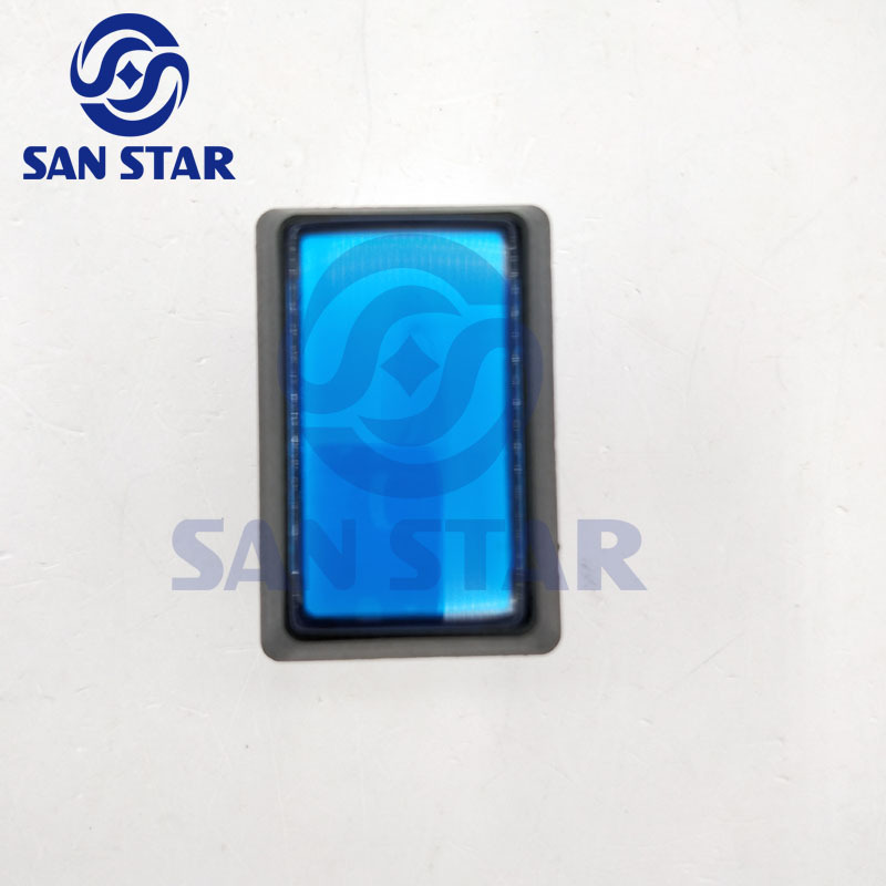 Oblique Edge Rectangle Illuminated Arcade Button