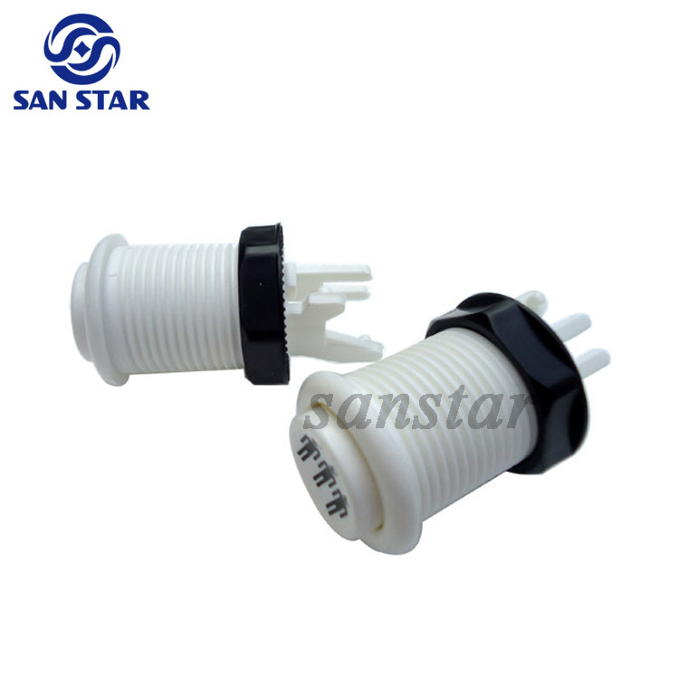 White Color Arcade Player Button
