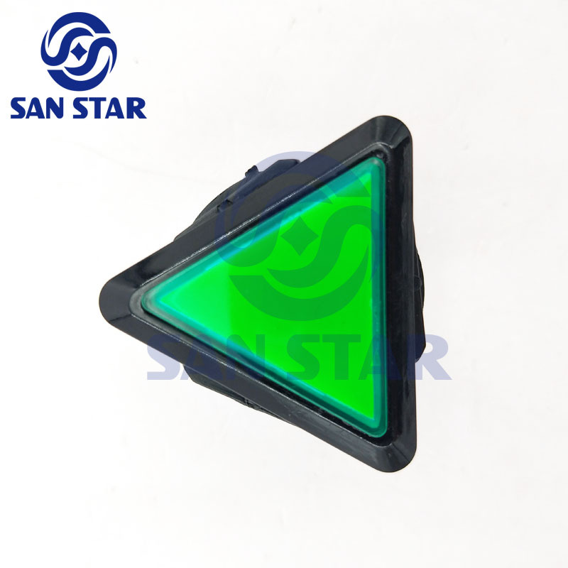 Triangular Illuminated Arcade Button