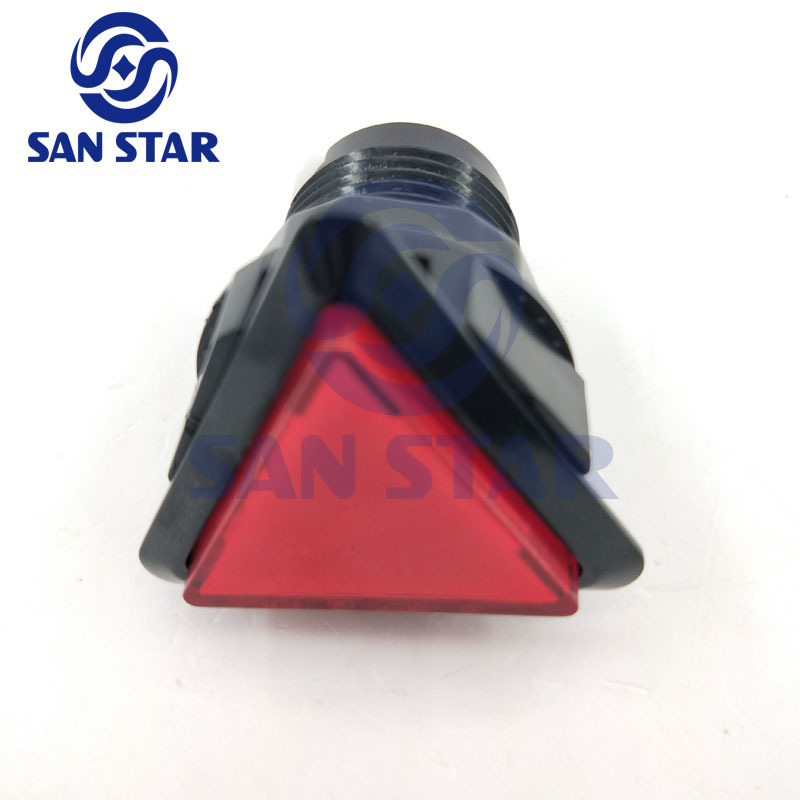 Triangular Illuminated Arcade Button