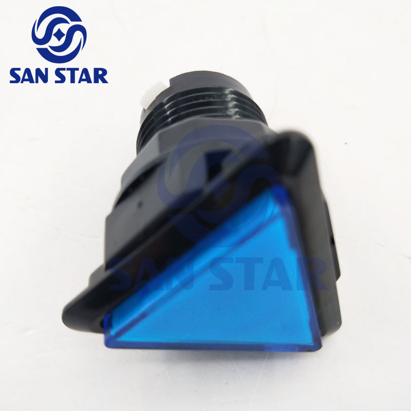 Triangular Illuminated Arcade Button