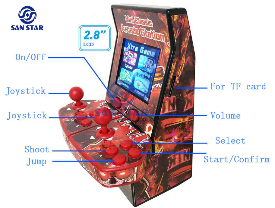 2 players  Mini Arcade Machine Game