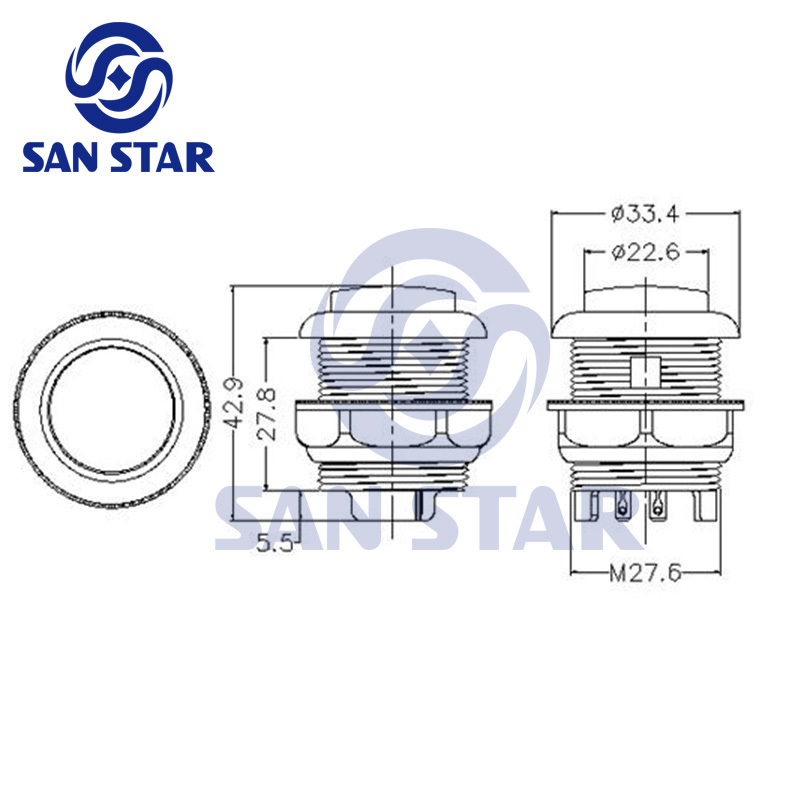 Arcade Button With Build-In Small Microswitch