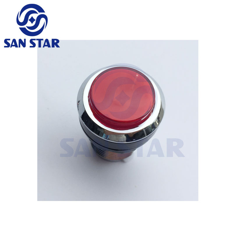 Chrome Illuminated Arcade Button